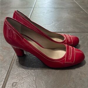 Liz Claiborne red patent heels